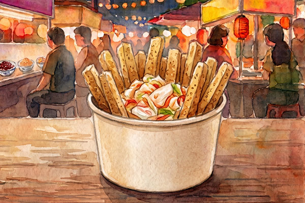 創意薯條臭豆腐｜薯條臭豆腐傻傻分不清