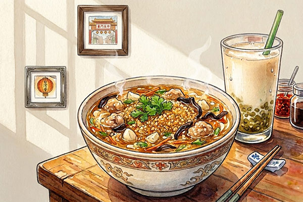 宜蘭小吃｜蒜味肉羹綠豆沙