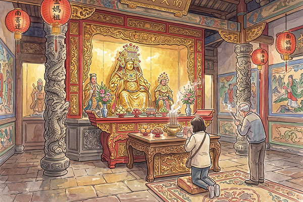 南天宮金媽祖｜祈求風調雨順