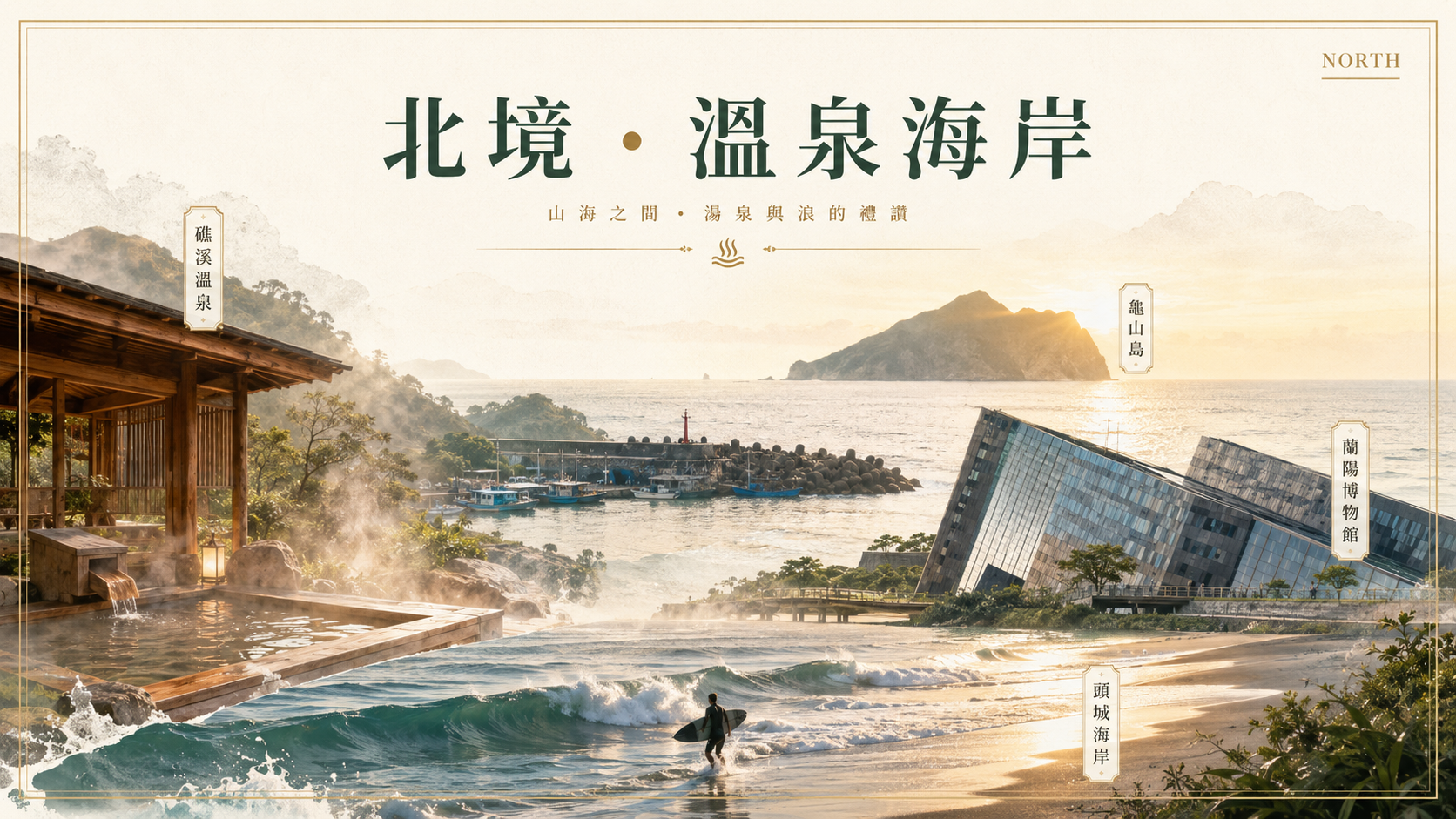 宜蘭北境・溫泉海岸 旅遊視覺